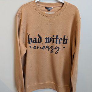 Bad Witch Energy Women's crewneck sweatshirt size Medium